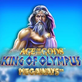 Age Of The Gods: King of Olympus Megaways slot logo by Origins at Slotsdj Casino