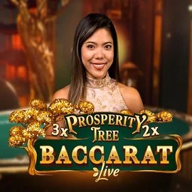 Prosperity Tree Baccarat slot visual from Evolution available on djslots.pl